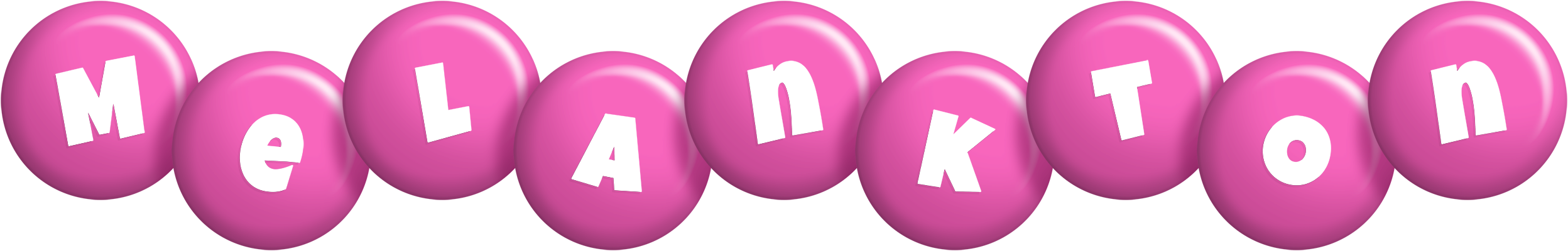 Melankton candy-pink logo