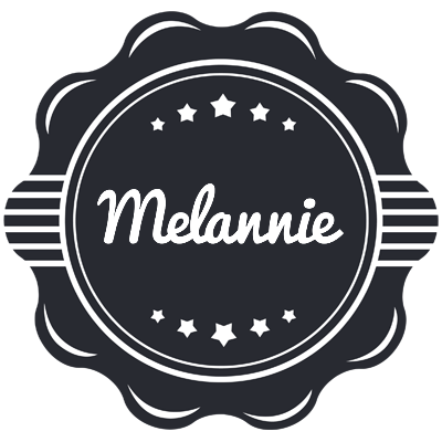 Melannie badge logo