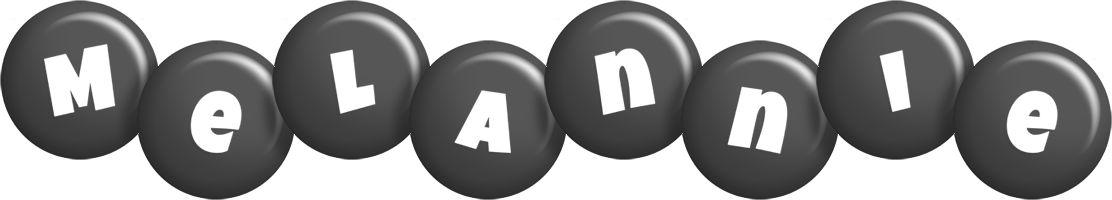Melannie candy-black logo
