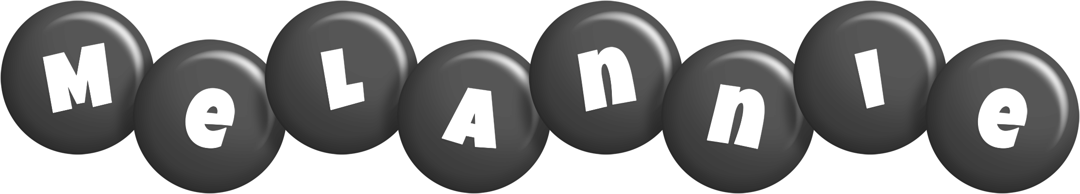 Melannie candy-black logo