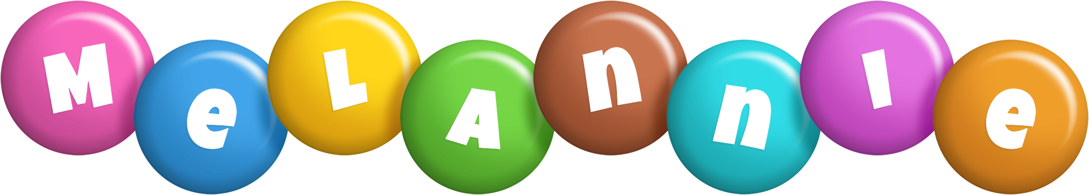 Melannie candy logo