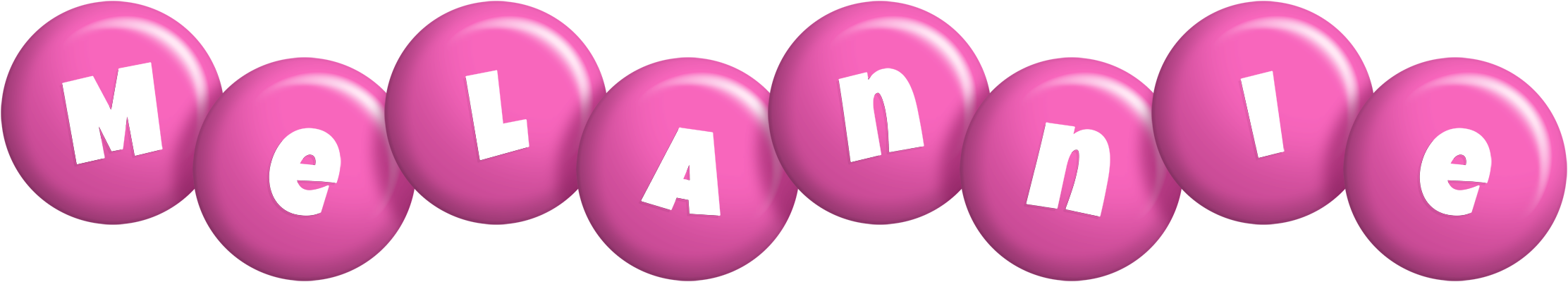 Melannie candy-pink logo