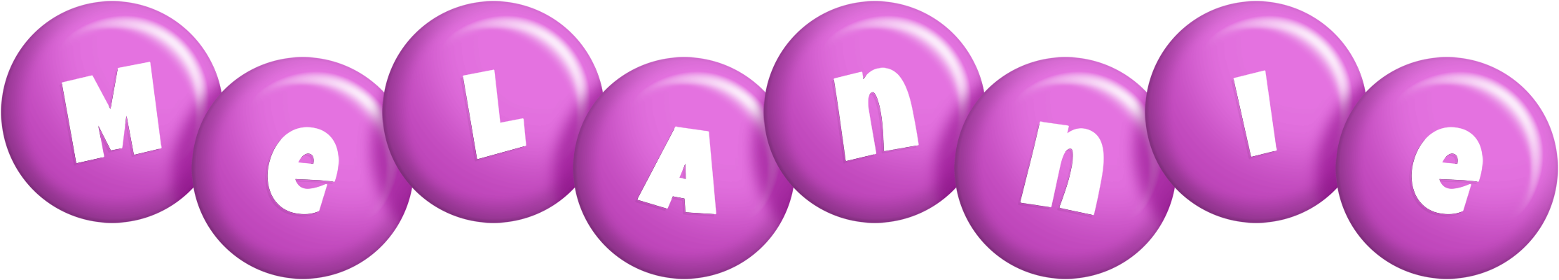 Melannie candy-purple logo