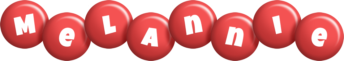 Melannie candy-red logo