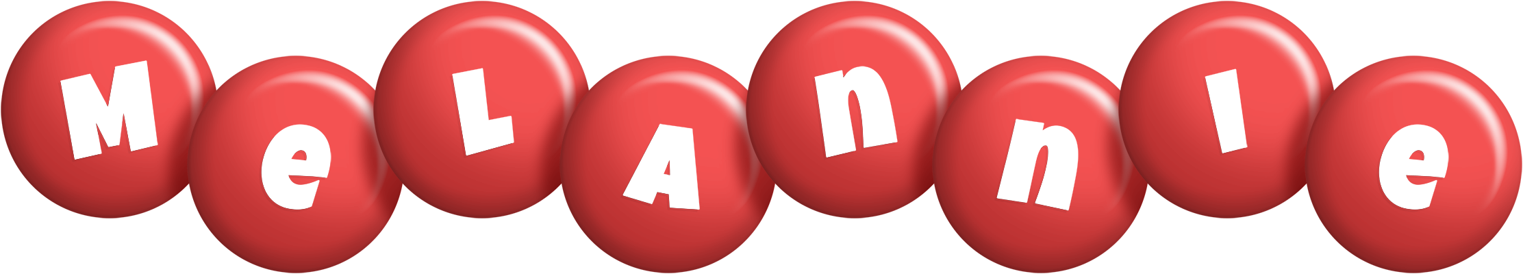 Melannie candy-red logo