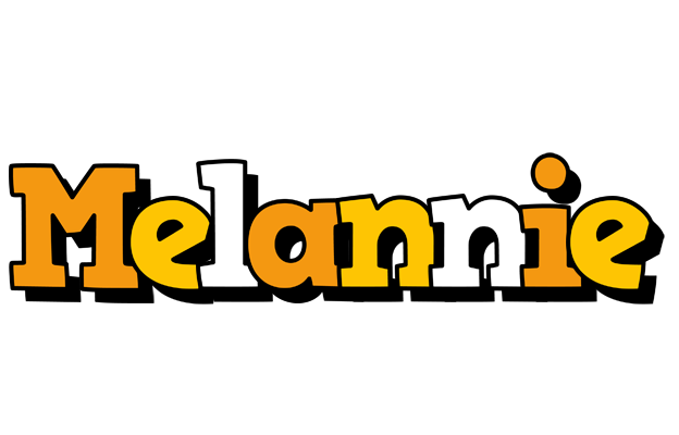 Melannie cartoon logo