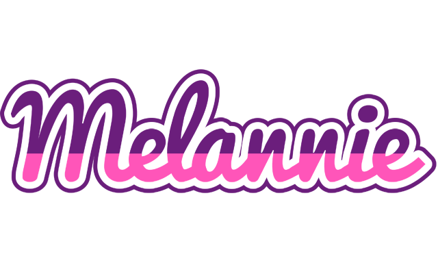 Melannie cheerful logo