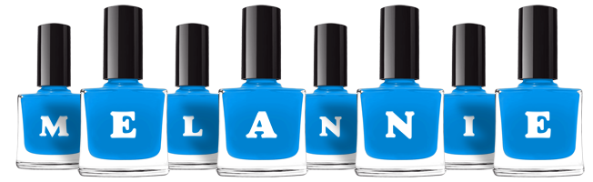 Melannie glossy logo