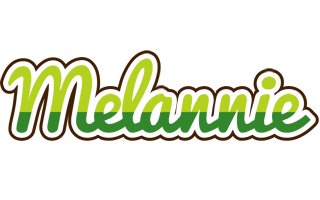 Melannie golfing logo