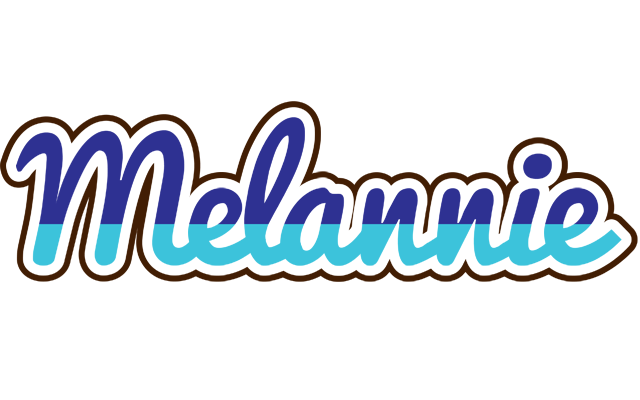 Melannie raining logo