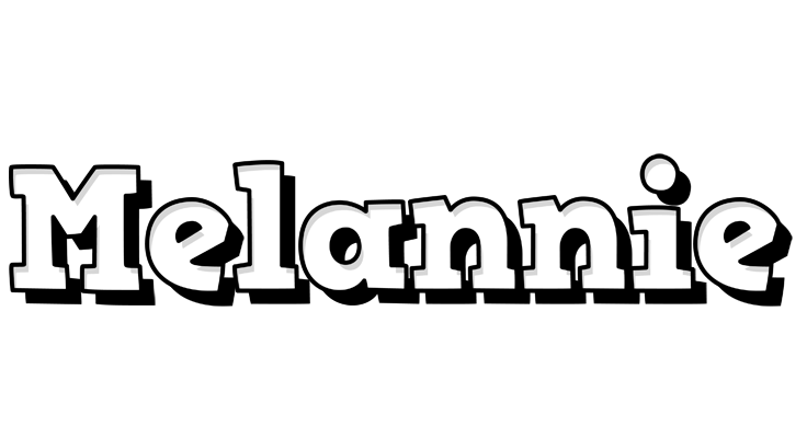 Melannie snowing logo
