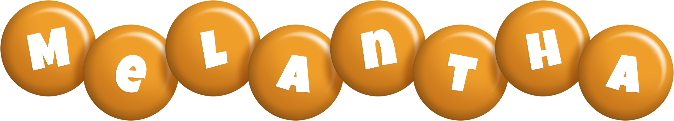 Melantha candy-orange logo