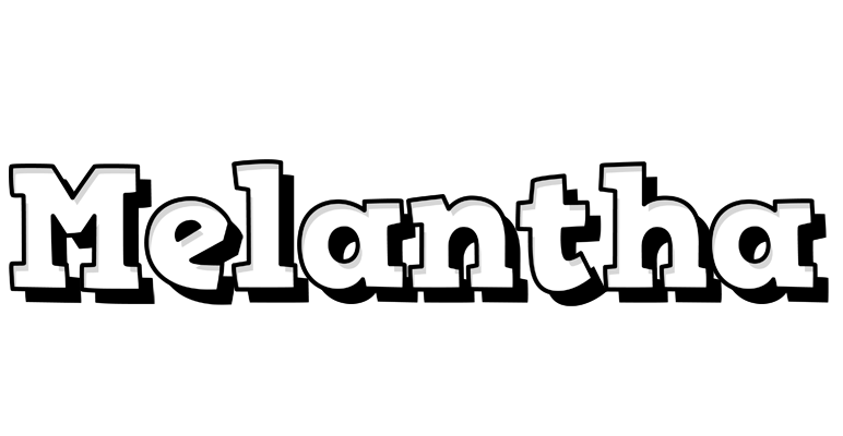 Melantha snowing logo