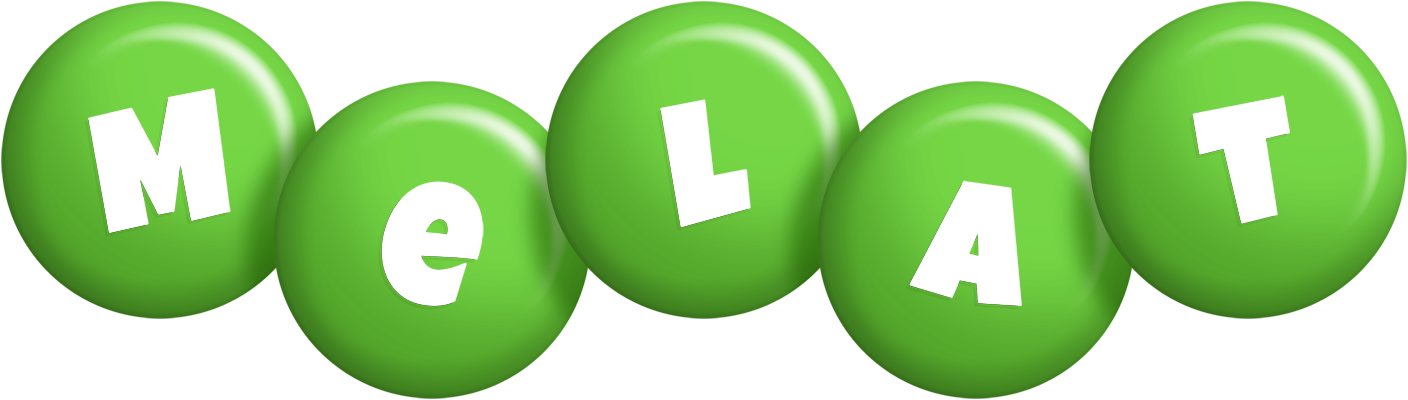 Melat candy-green logo
