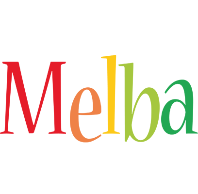 Melba birthday logo
