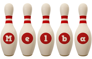 Melba bowling-pin logo