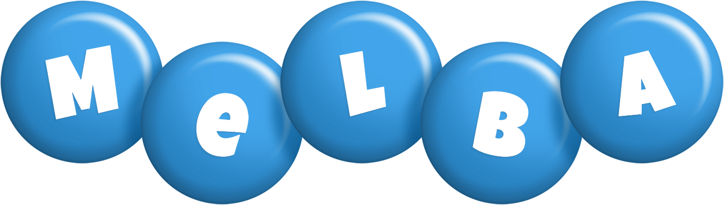 Melba candy-blue logo