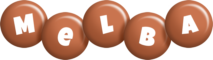 Melba candy-brown logo