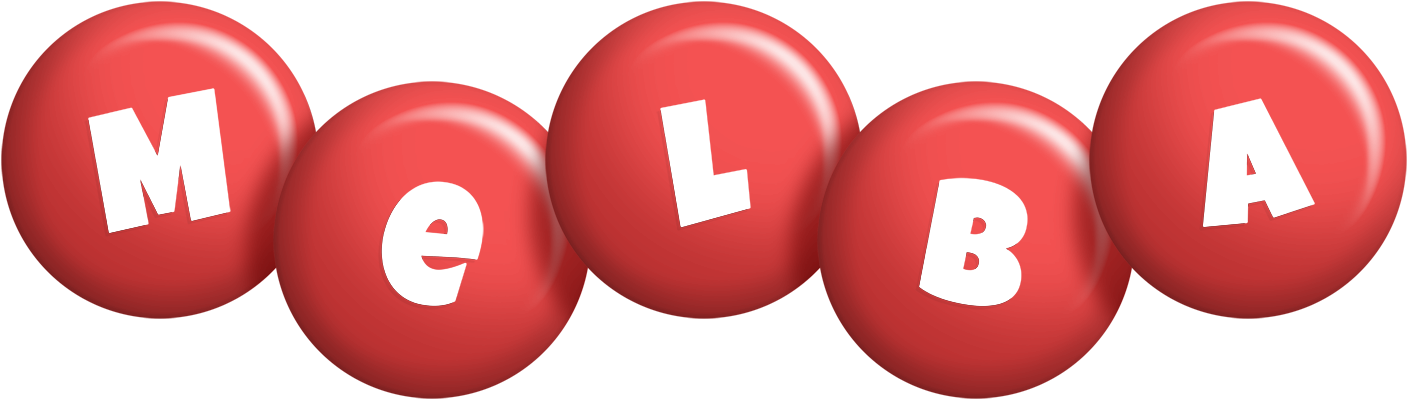 Melba candy-red logo