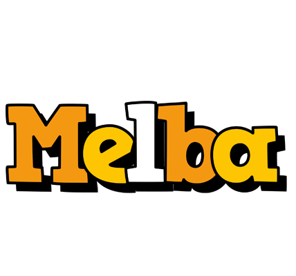 Melba cartoon logo