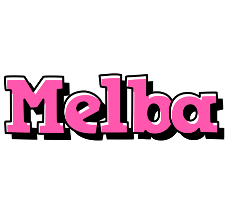 Melba girlish logo