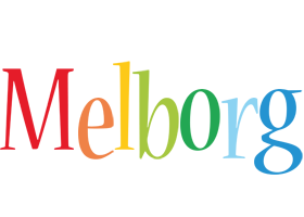 Melborg birthday logo