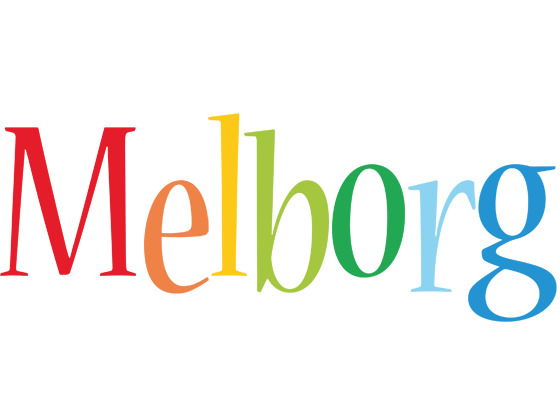 Melborg birthday logo