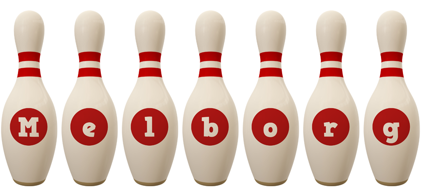 Melborg bowling-pin logo