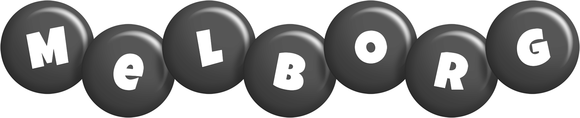 Melborg candy-black logo