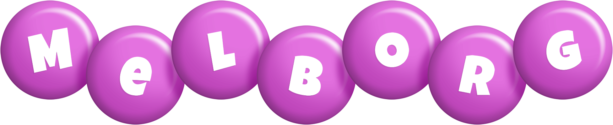 Melborg candy-purple logo