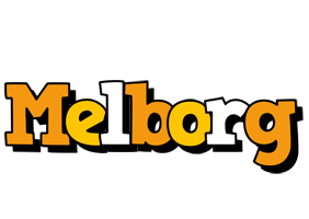 Melborg cartoon logo