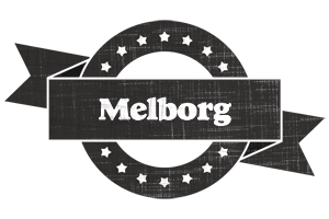 Melborg grunge logo