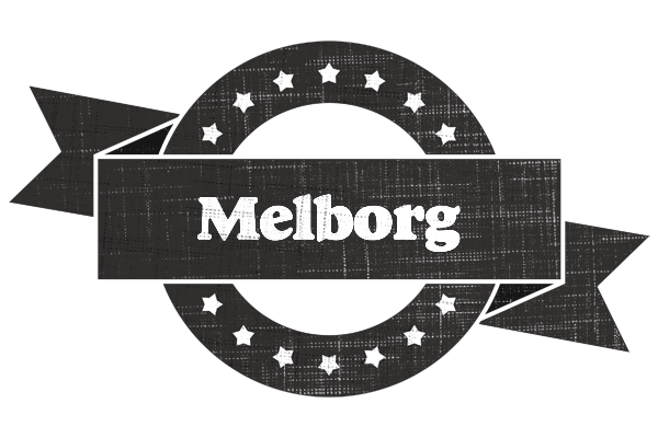 Melborg grunge logo
