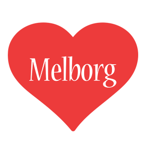 Melborg love logo