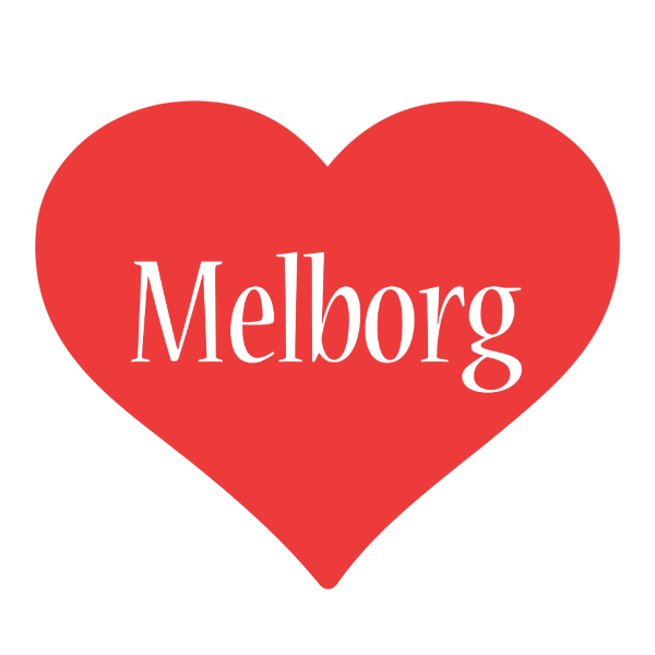 Melborg love logo