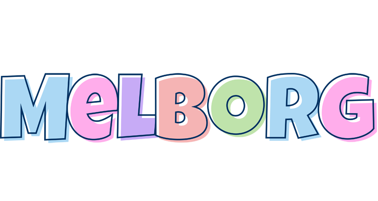Melborg pastel logo
