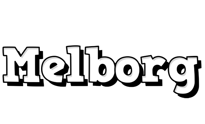 Melborg snowing logo