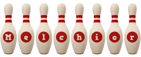 Melchior bowling-pin logo