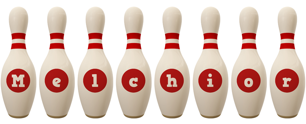 Melchior bowling-pin logo
