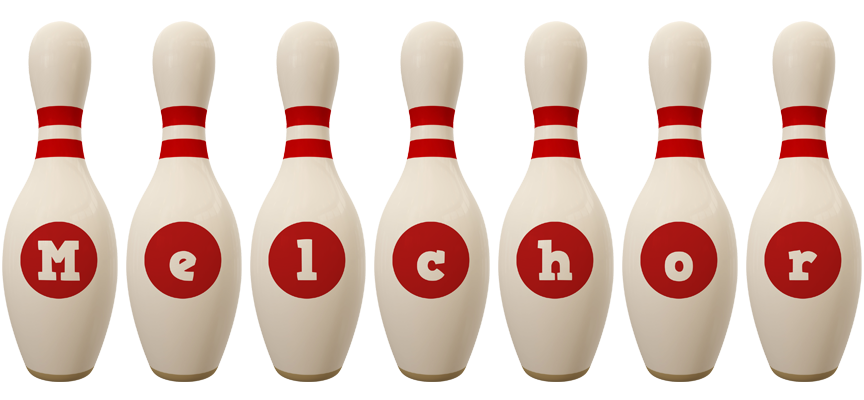 Melchor bowling-pin logo