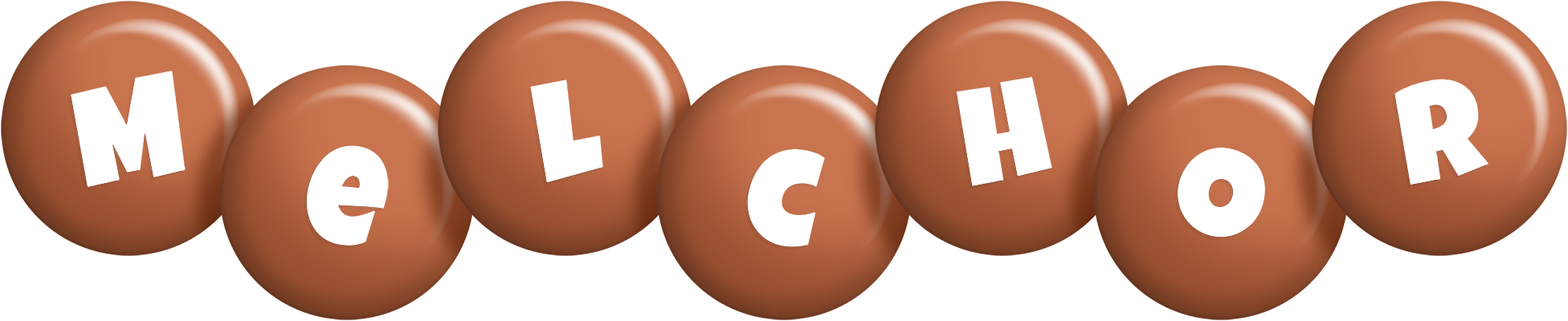 Melchor candy-brown logo