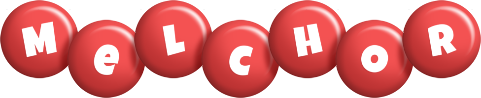 Melchor candy-red logo