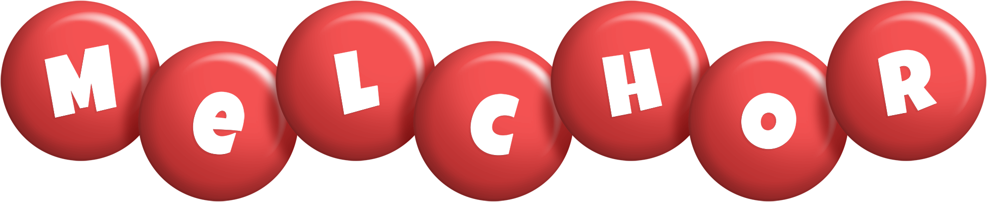 Melchor candy-red logo