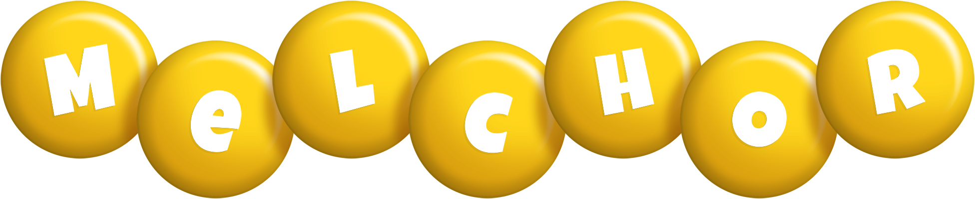 Melchor candy-yellow logo