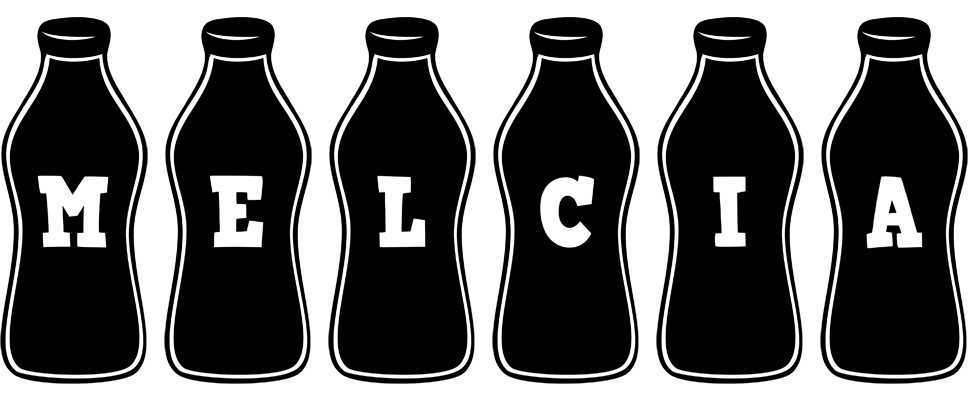 Melcia bottle logo