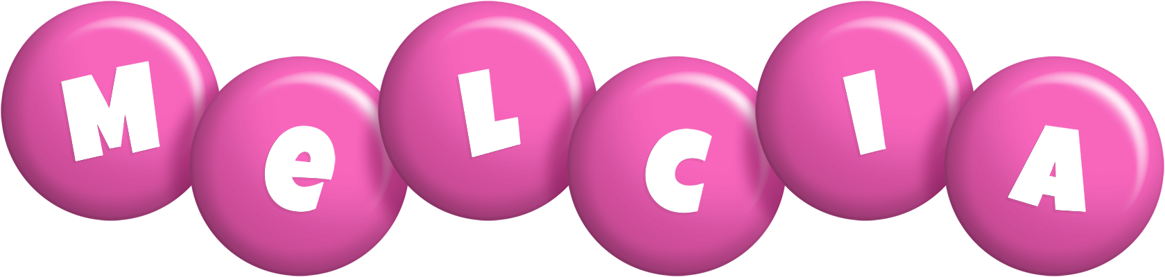 Melcia candy-pink logo