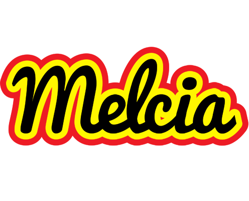 Melcia flaming logo