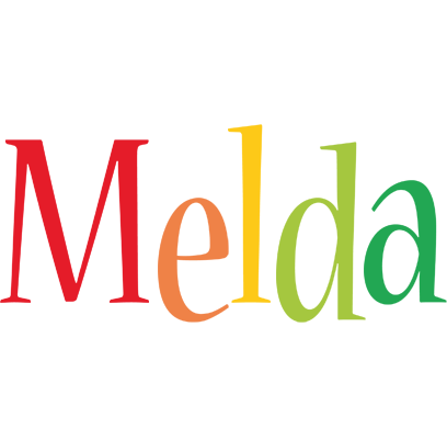 Melda birthday logo