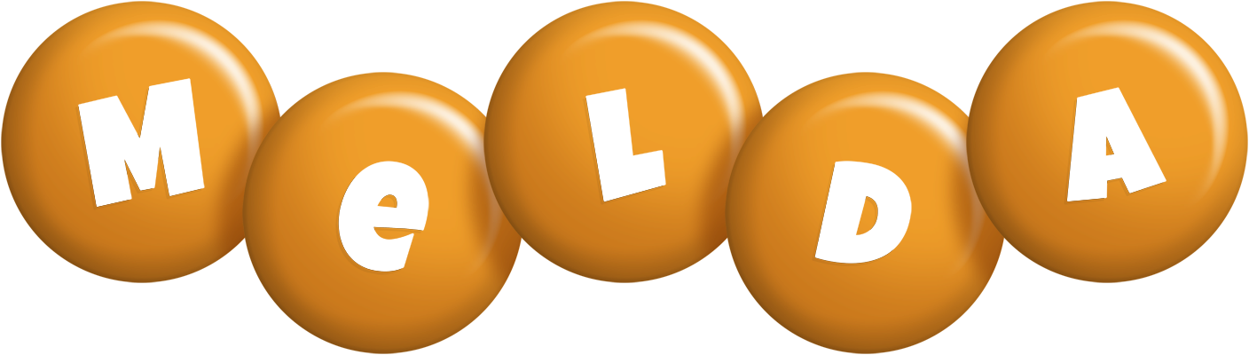 Melda candy-orange logo