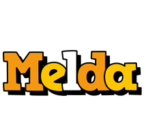 Melda cartoon logo